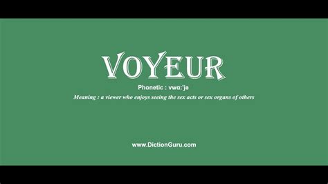 voyeur synonym|VOYEURISM .